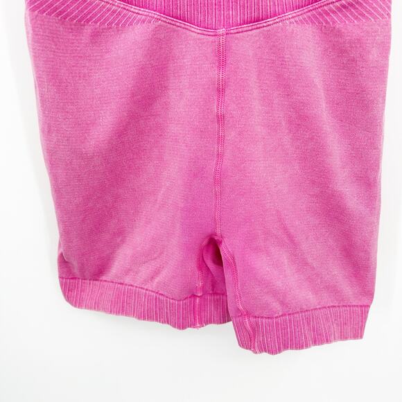 JoyLab Womens Athleisure Crisscross Back Seamless Bodysuit Active Romper Pink - Picture 4 of 7